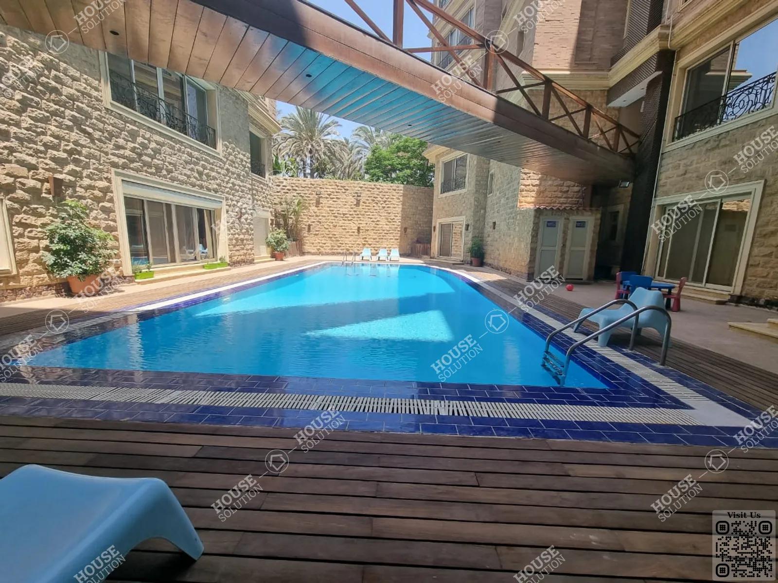 SHARED SWIMMING POOL  @ Apartments For Rent In Maadi Maadi Sarayat Area: 184 m² consists of 2 Bedrooms 3 Bathrooms Modern furnished 5 stars #5268-1