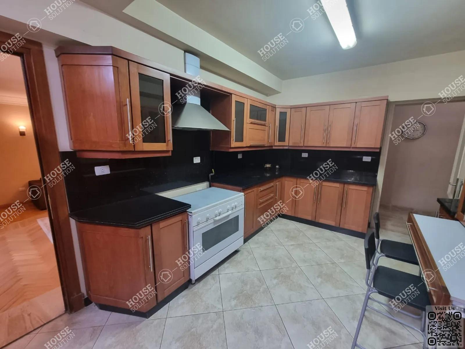 KITCHEN  @ Apartments For Rent In Maadi Maadi Sarayat Area: 241 m² consists of 3 Bedrooms 3 Bathrooms Modern furnished 5 stars #5411-1