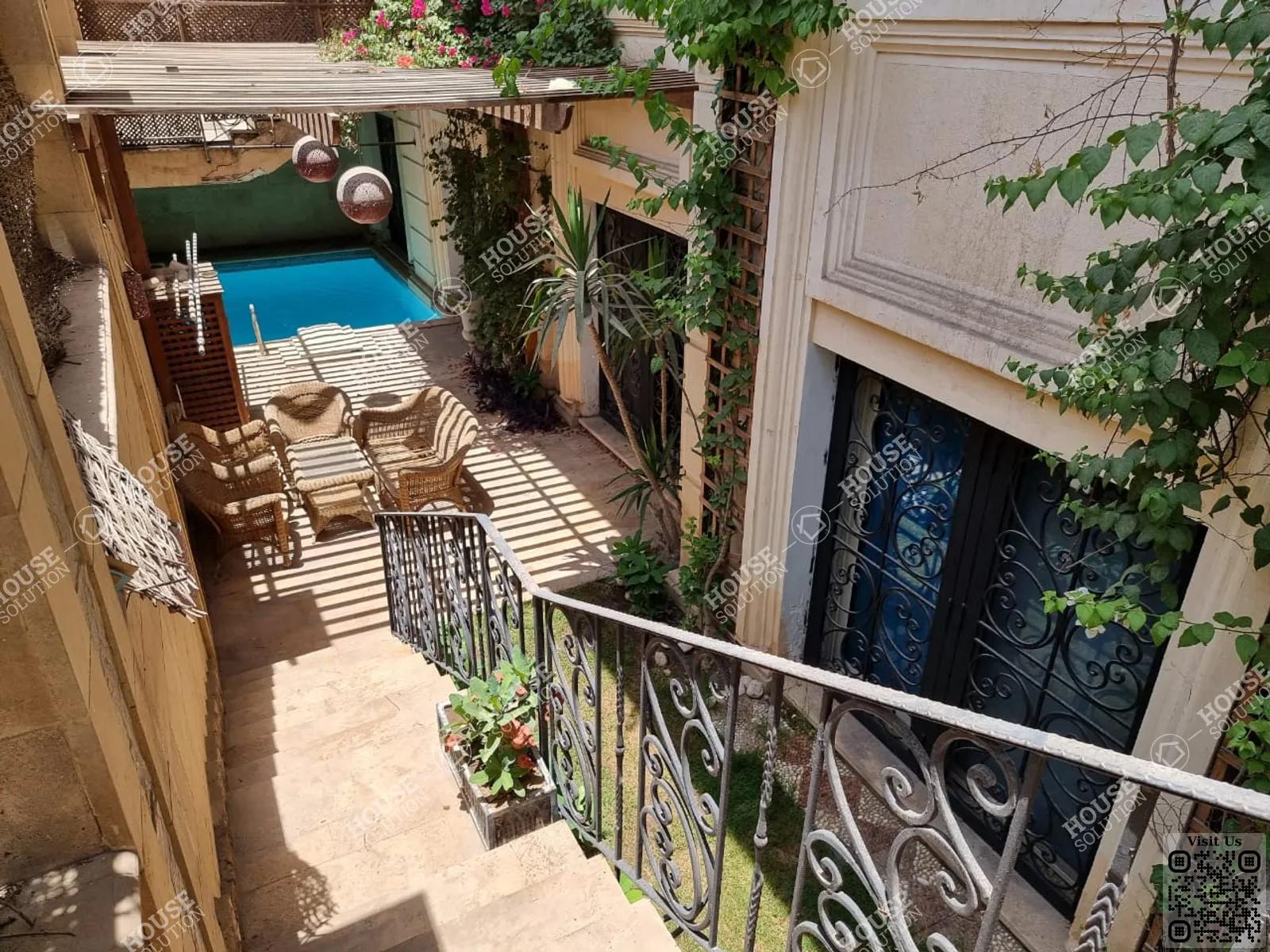 PRIVATE SWIMMING POOL  @ Ground Floors For Rent In Maadi Maadi Degla Area: 305 m² consists of 4 Bedrooms 4 Bathrooms Modern furnished 5 stars #5497-0