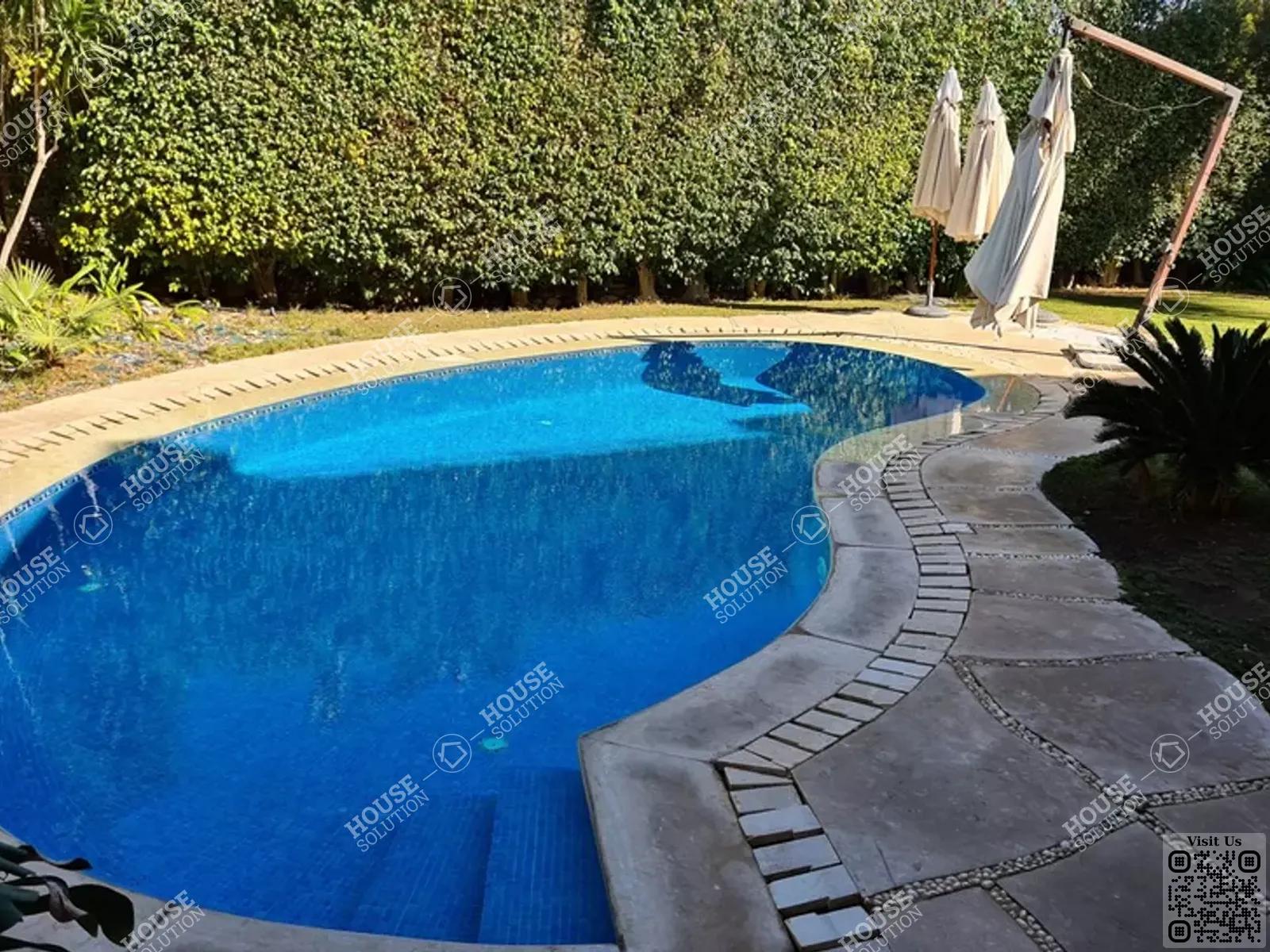 PRIVATE SWIMMING POOL  @ Villas For Rent In Katameya katameya Heights Area: 750 m² consists of 5 Bedrooms 6 Bathrooms Semi furnished 5 stars #5589-2