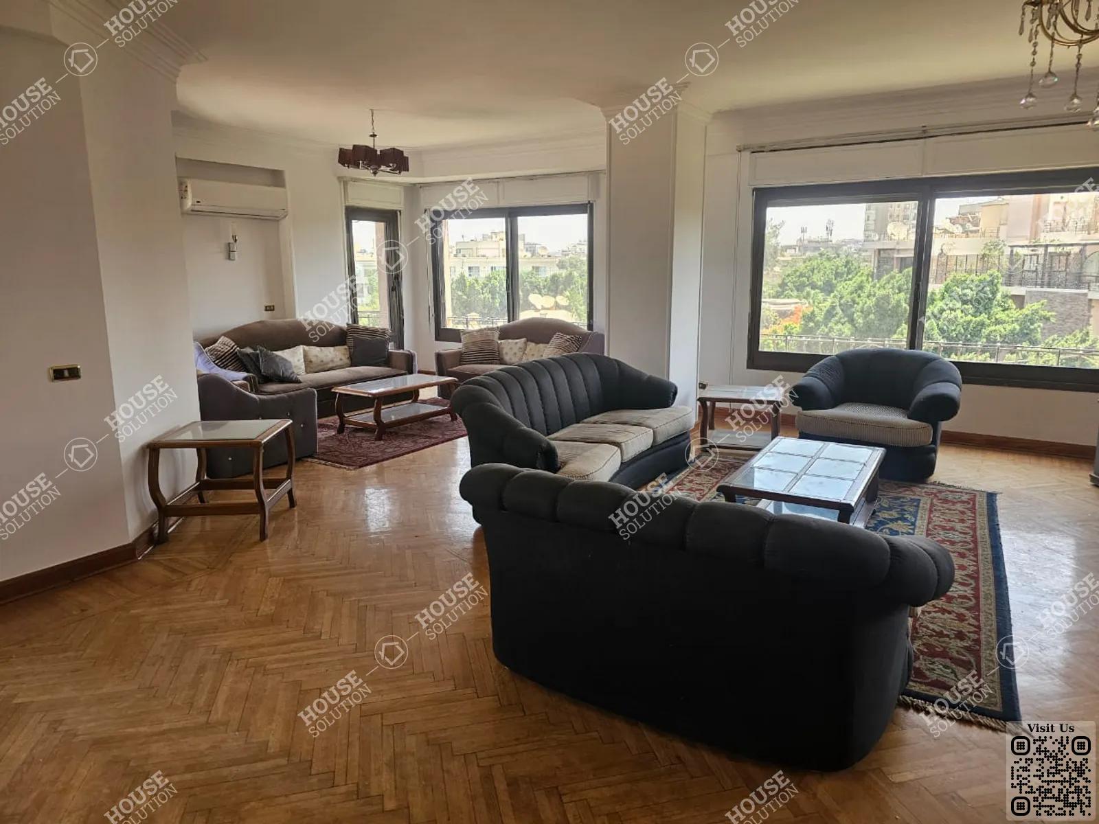 RECEPTION  @ Apartments For Rent In Maadi Maadi Sarayat Area: 220 m² consists of 3 Bedrooms 3 Bathrooms Furnished 5 stars #3862-0