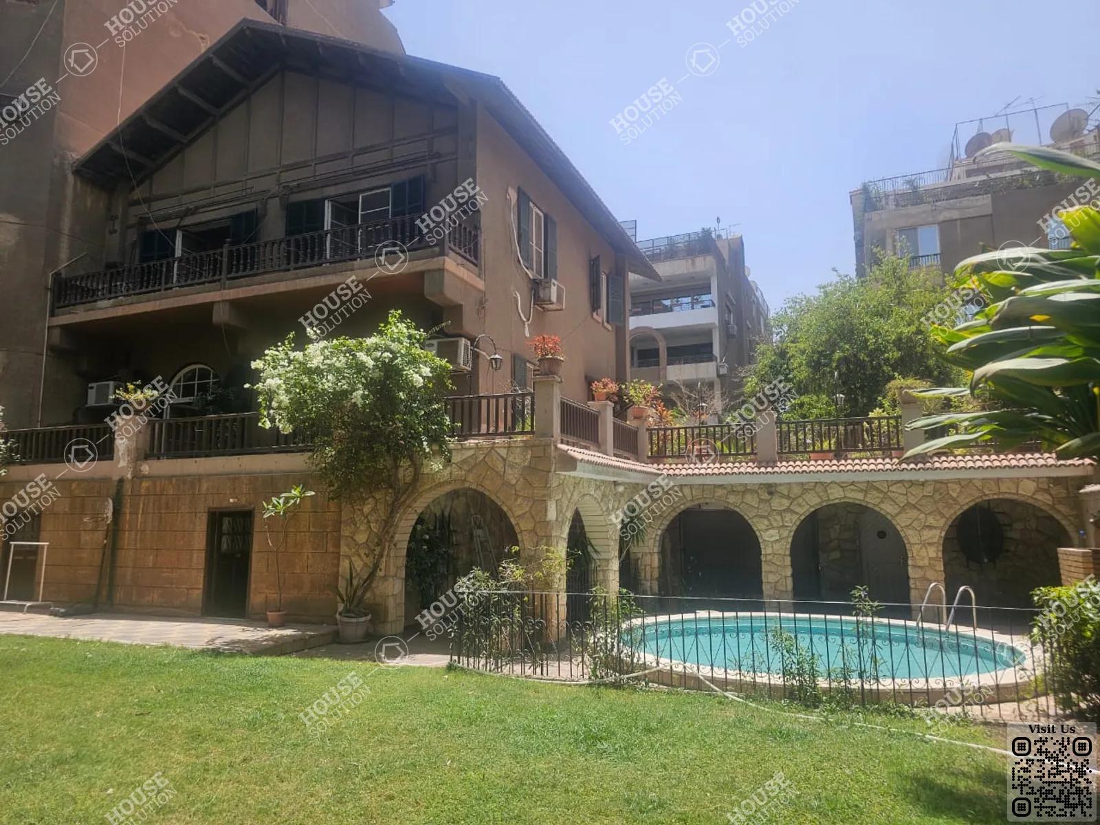 OUTSIDE VIEW  @ Villas For Rent In Maadi Maadi Sarayat Area: 480 m² consists of 4 Bedrooms 3 Bathrooms Semi furnished 5 stars #4164-0