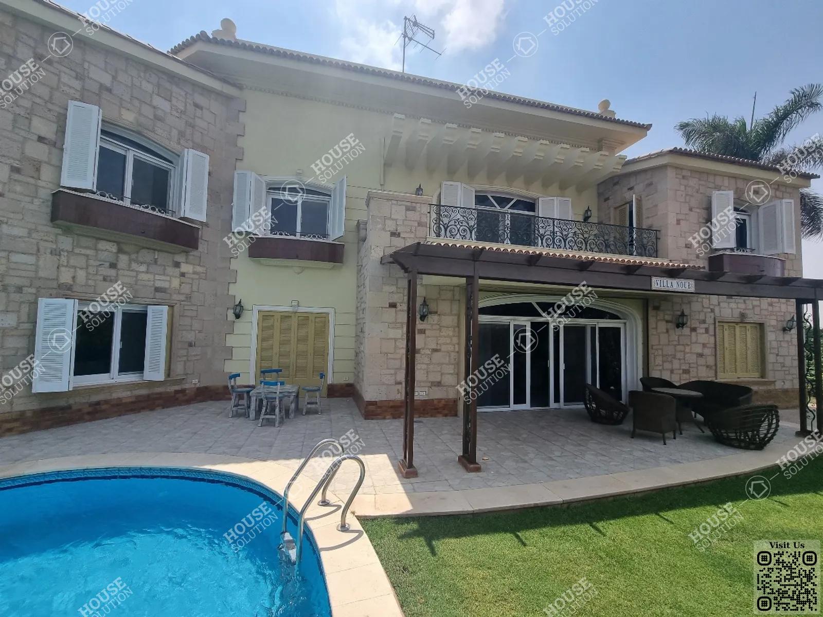 OUTSIDE VIEW  @ Villas For Rent In Katameya katameya Heights Area: 600 m² consists of 4 Bedrooms 4 Bathrooms Furnished 5 stars #5894-0