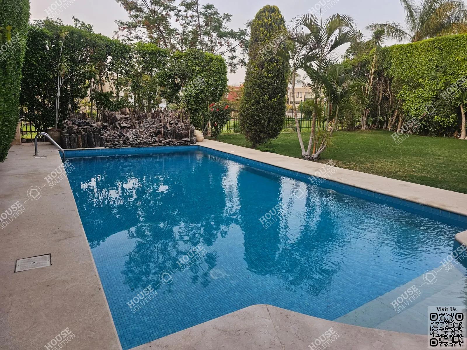 PRIVATE SWIMMING POOL  @ Villas For Rent In Katameya katameya Heights Area: 900 m² consists of 6 Bedrooms 5 Bathrooms Semi furnished 5 stars #5897-1