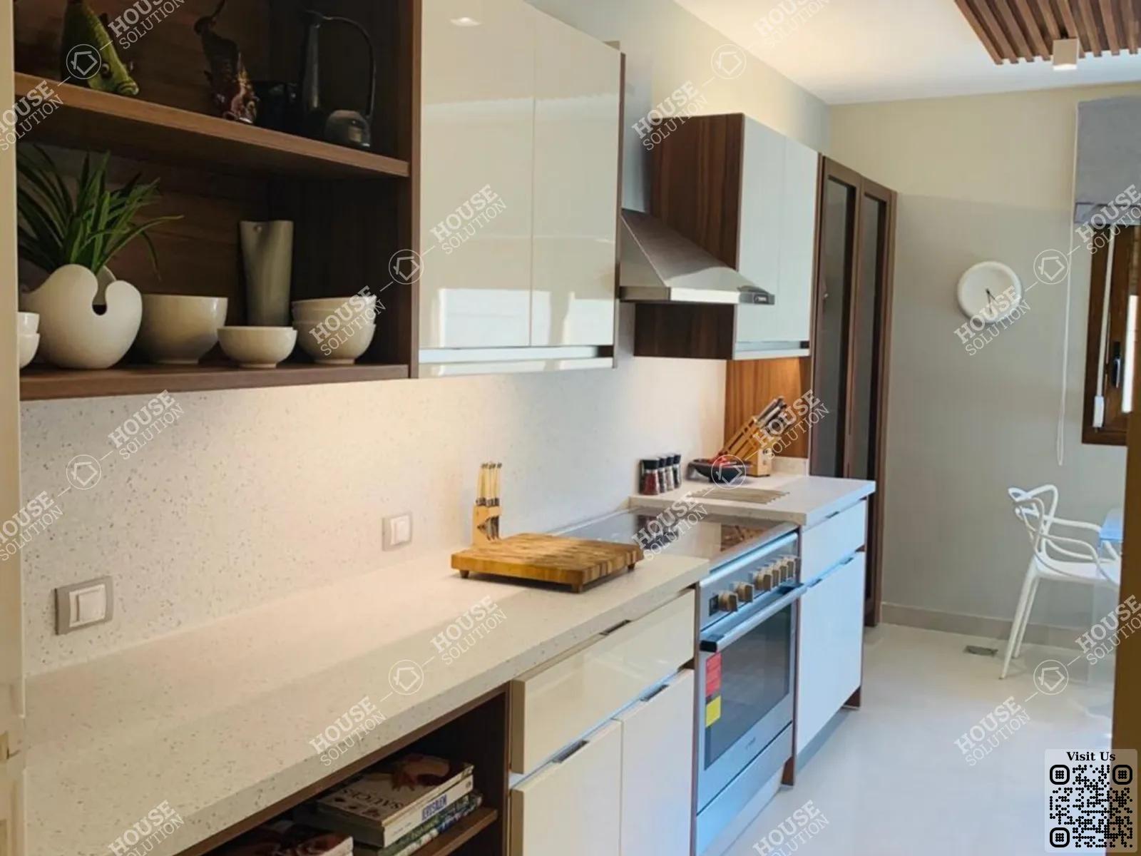 KITCHEN  @ Apartments For Rent In Maadi Maadi Sarayat Area: 300 m² consists of 4 Bedrooms 4 Bathrooms Modern furnished 5 stars #5900-1