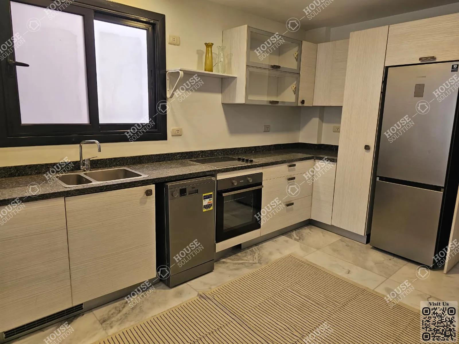 KITCHEN  @ Apartments For Rent In Maadi Maadi Sarayat Area: 145 m² consists of 2 Bedrooms 3 Bathrooms Modern furnished 5 stars #5904-1