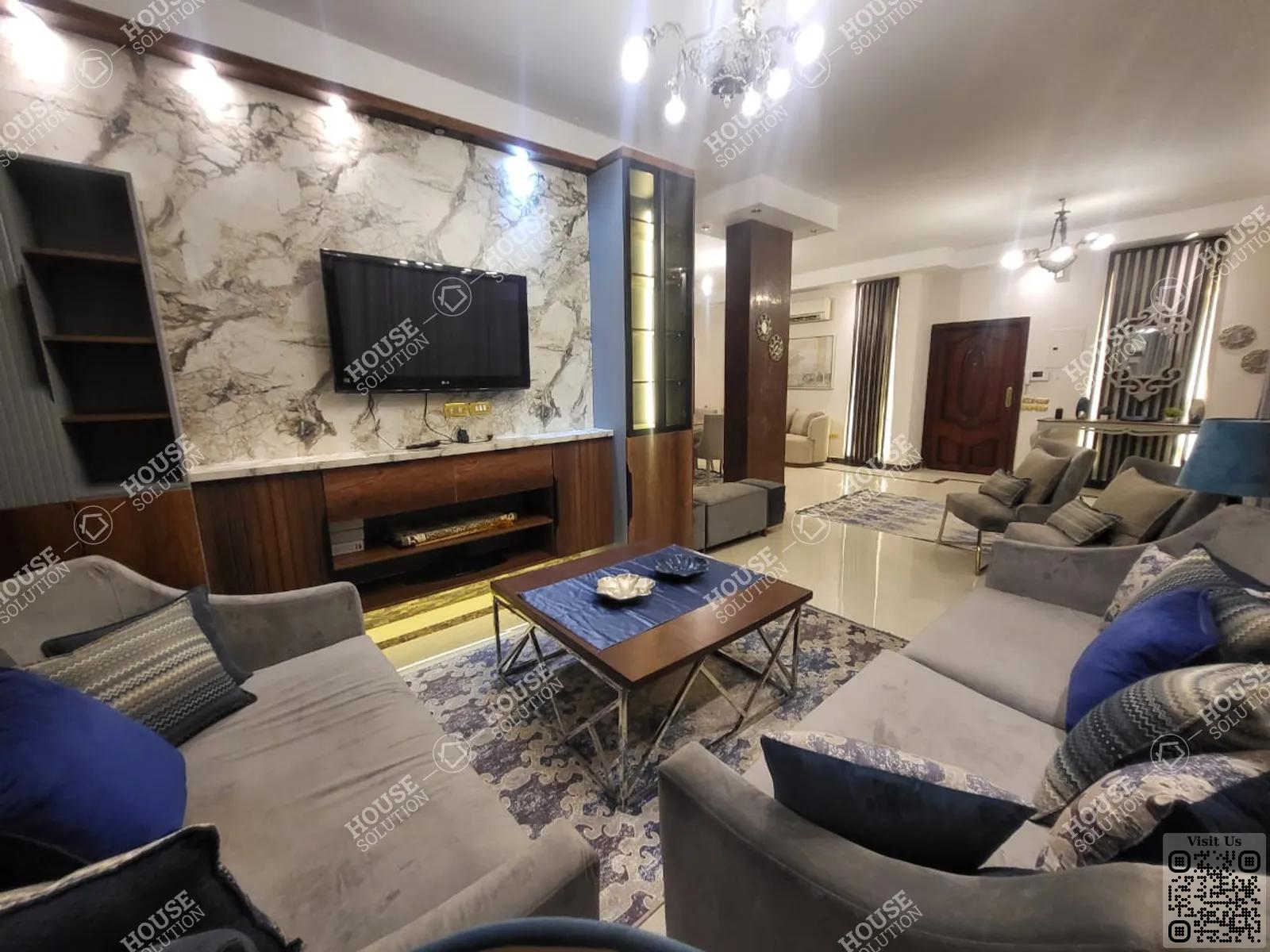 RECEPTION  @ Penthouses For Rent In New Cairo Cairo Festival City Al-Futtaim Area: 220 m² consists of 3 Bedrooms 3 Bathrooms Modern furnished 5 stars #5921-0
