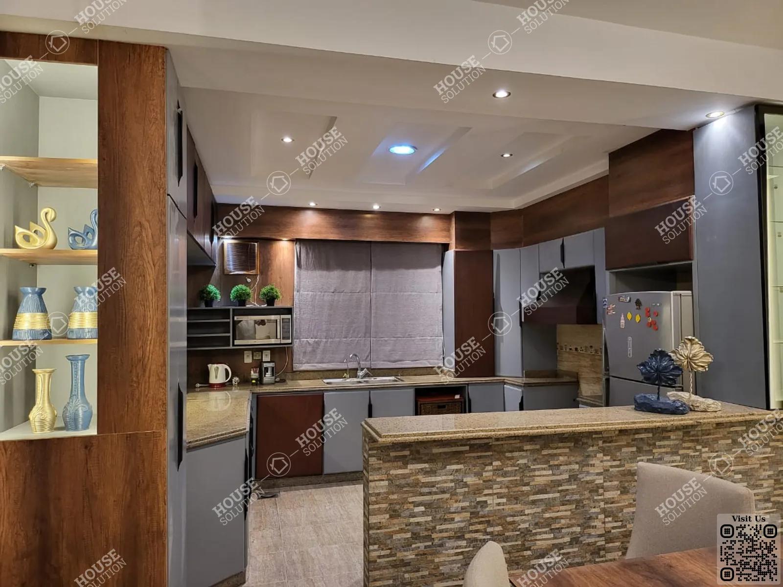 KITCHEN  @ Penthouses For Rent In New Cairo Cairo Festival City Al-Futtaim Area: 220 m² consists of 3 Bedrooms 3 Bathrooms Modern furnished 5 stars #5921-1