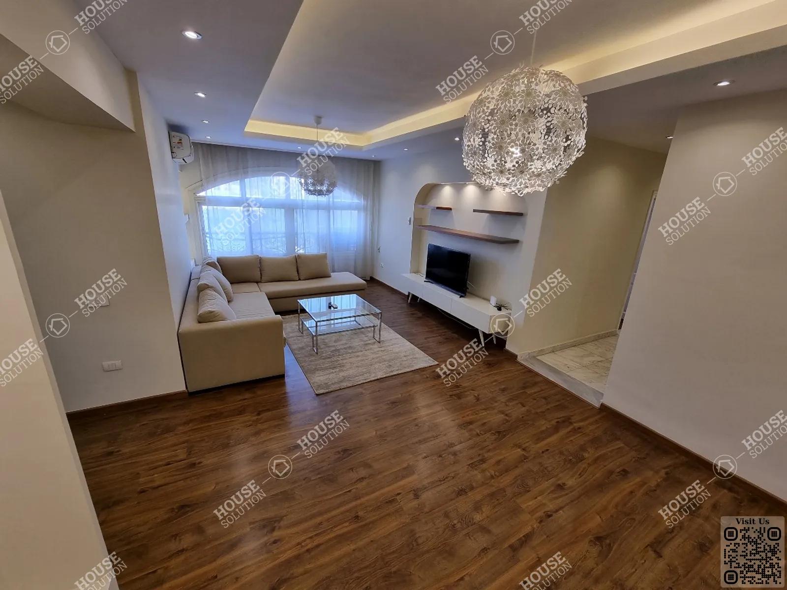 LIVING AREA  @ Apartments For Rent In Maadi Maadi Sarayat Area: 250 m² consists of 4 Bedrooms 3 Bathrooms Modern furnished 5 stars #5922-2
