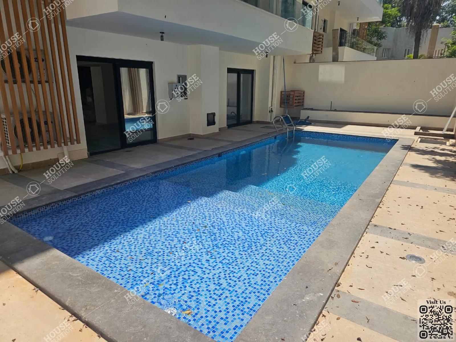 PRIVATE SWIMMING POOL  @ Ground Floors For Rent In Maadi Maadi Sarayat Area: 350 m² consists of 3 Bedrooms 4 Bathrooms Semi furnished 5 stars #5968-0