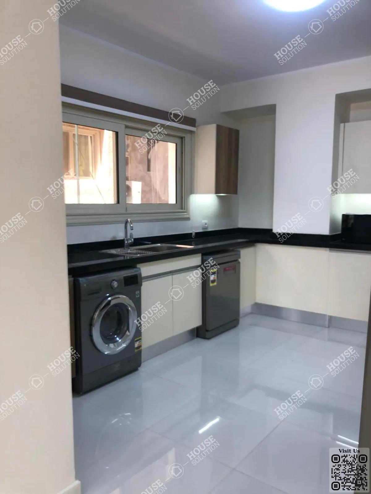 KITCHEN  @ Apartments For Rent In Maadi Maadi Sarayat Area: 200 m² consists of 3 Bedrooms 3 Bathrooms Modern furnished 5 stars #5981-1