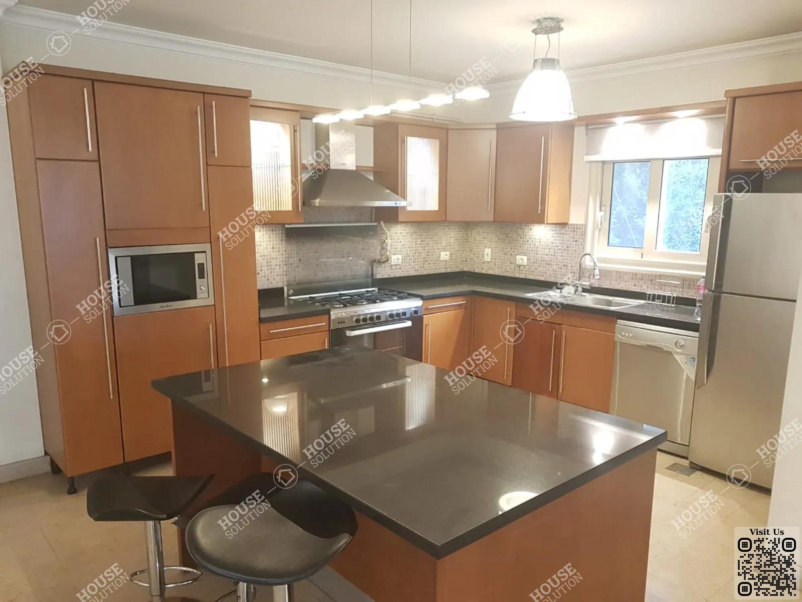 KITCHEN  @ Apartments For Rent In Maadi Maadi Sarayat Area: 170 m² consists of 3 Bedrooms 3 Bathrooms Modern furnished 5 stars #6100-1