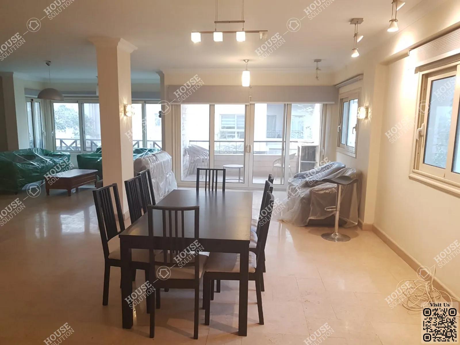 DINING AREA @ Apartments For Rent In Maadi Maadi Sarayat Area: 170 m² consists of 3 Bedrooms 3 Bathrooms Modern furnished 5 stars #6100-0