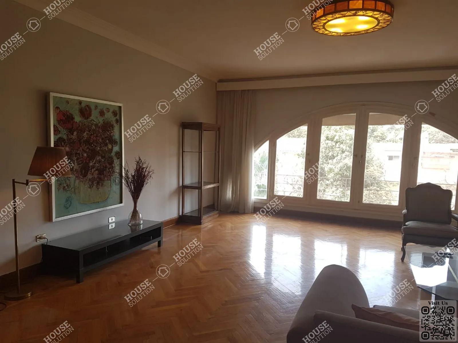 LIVING AREA  @ Apartments For Rent In Maadi Maadi Sarayat Area: 170 m² consists of 3 Bedrooms 3 Bathrooms Modern furnished 5 stars #6101-2