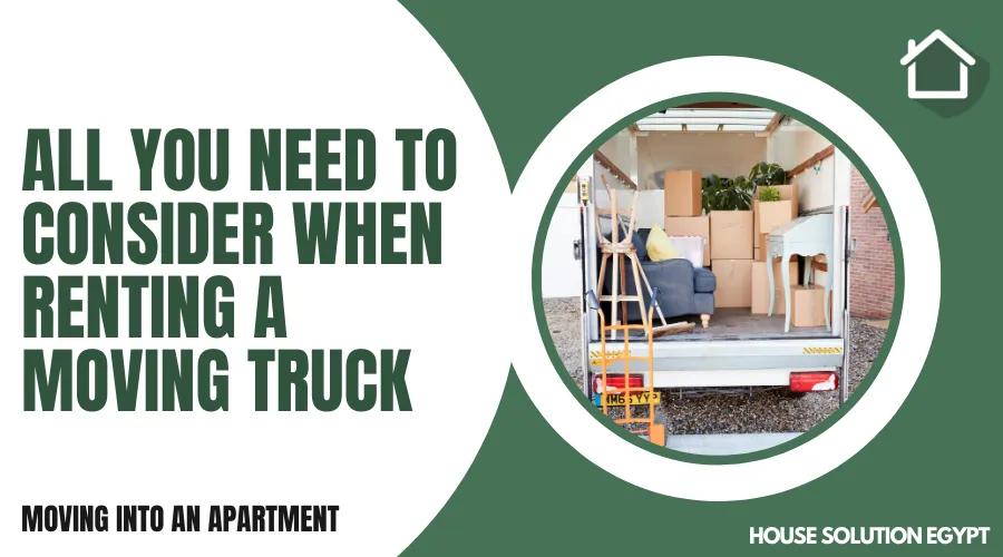 ALL YOU NEED TO CONSIDER WHEN RENTING A MOVING TRUCK  - #227 - article image