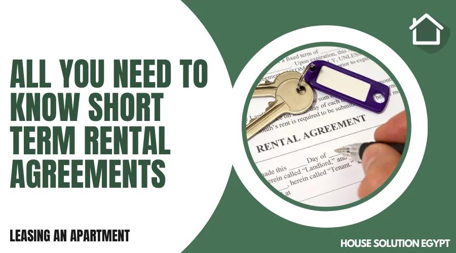 ALL YOU NEED TO KNOW SHORT TERM RENTAL AGREEMENTS  - #50 - article image