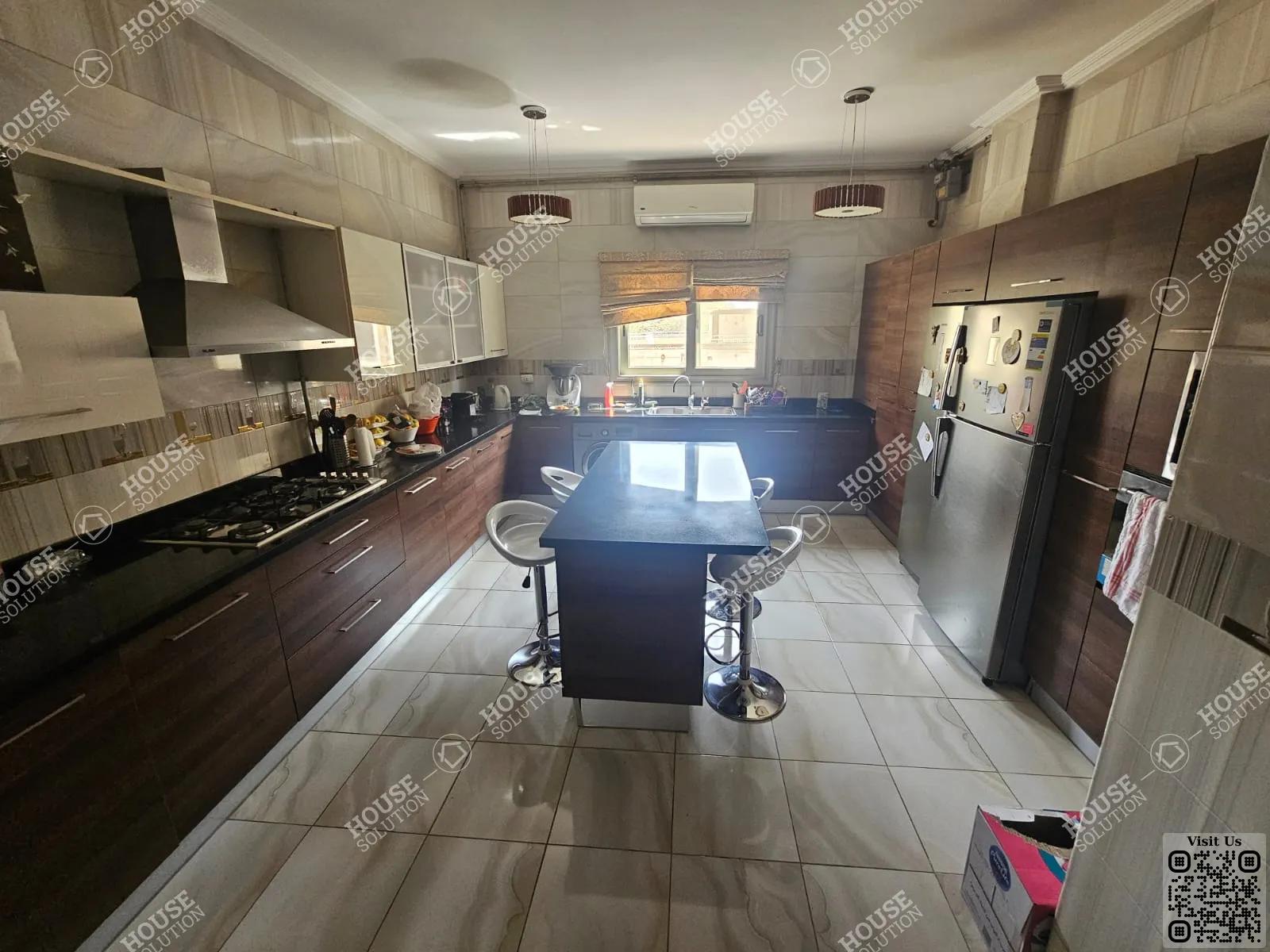 KITCHEN  @ Apartments For Rent In Maadi Maadi Sarayat Area: 360 m² consists of 4 Bedrooms 5 Bathrooms Modern furnished 5 stars #2616-1