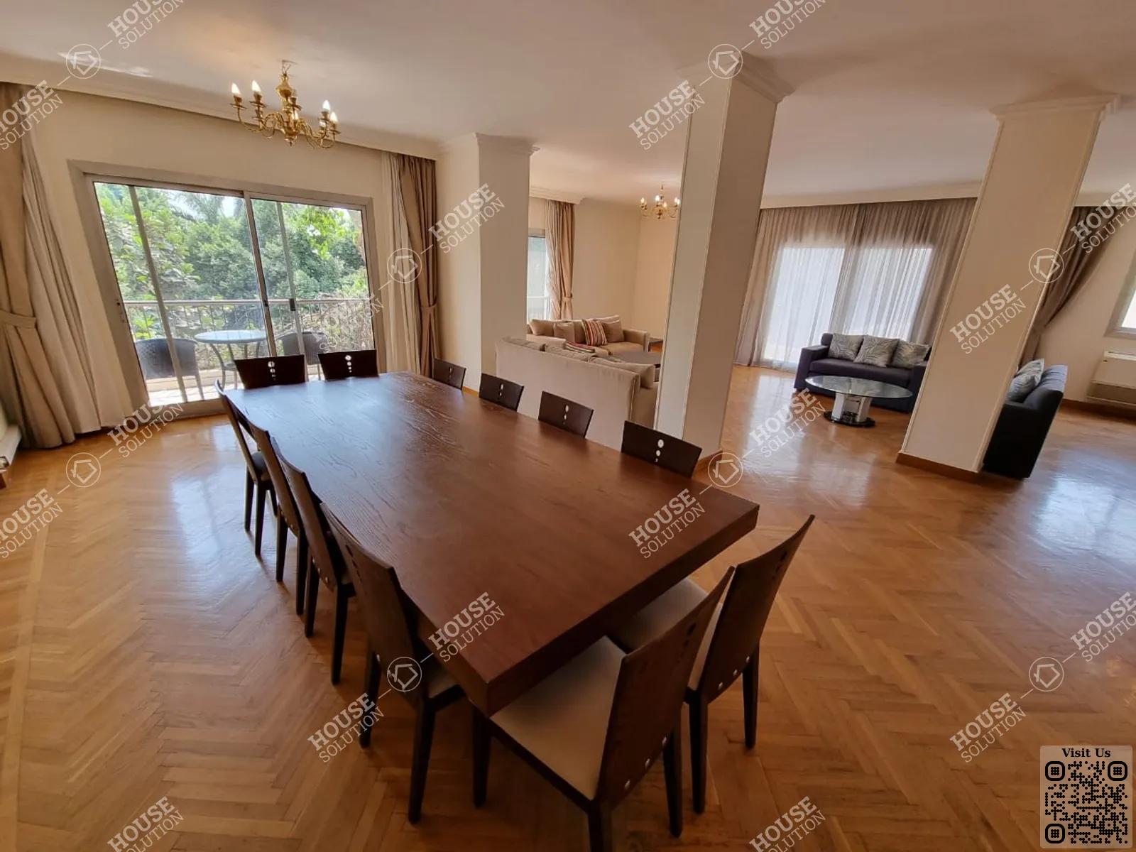 DINING AREA @ Apartments For Rent In Maadi Maadi Sarayat Area: 300 m² consists of 4 Bedrooms 3 Bathrooms Furnished 5 stars #3404-1