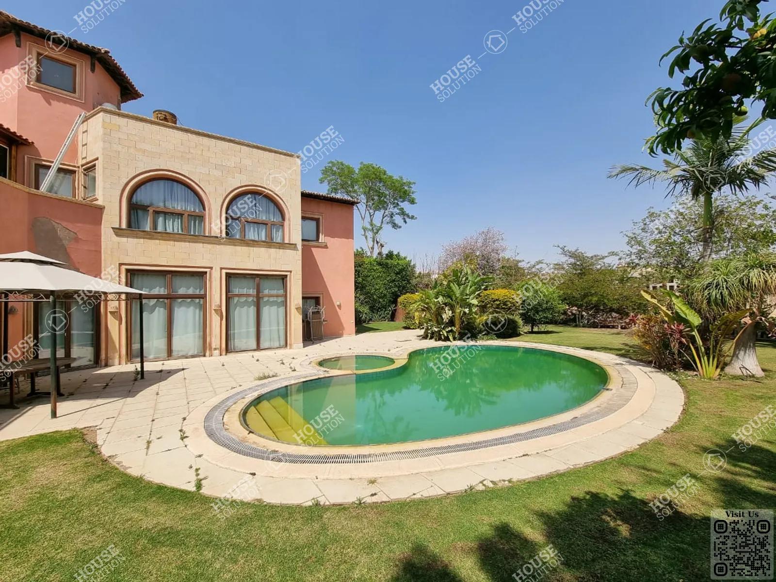 PRIVATE SWIMMING POOL  @ Villas For Rent In Katameya katameya Heights Area: 600 m² consists of 5 Bedrooms 4 Bathrooms Semi furnished 5 stars #3590-1