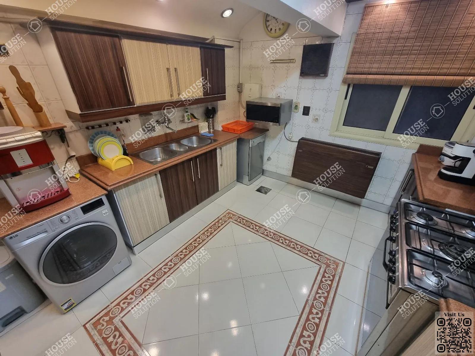 KITCHEN  @ Apartments For Rent In Maadi Maadi Sarayat Area: 200 m² consists of 3 Bedrooms 2 Bathrooms Furnished 5 stars #3848-2