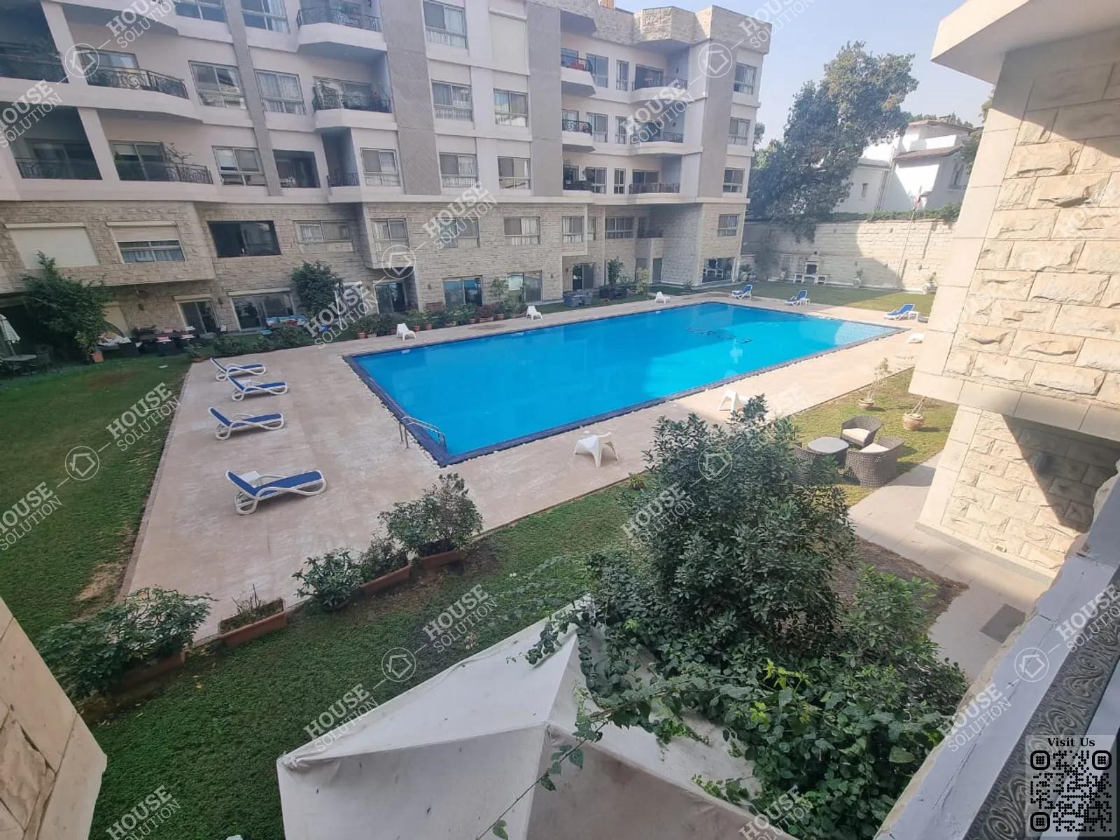 SHARED SWIMMING POOL  @ Apartments For Rent In Maadi Maadi Sarayat Area: 160 m² consists of 2 Bedrooms 1 Bathrooms Furnished 5 stars #3884-2