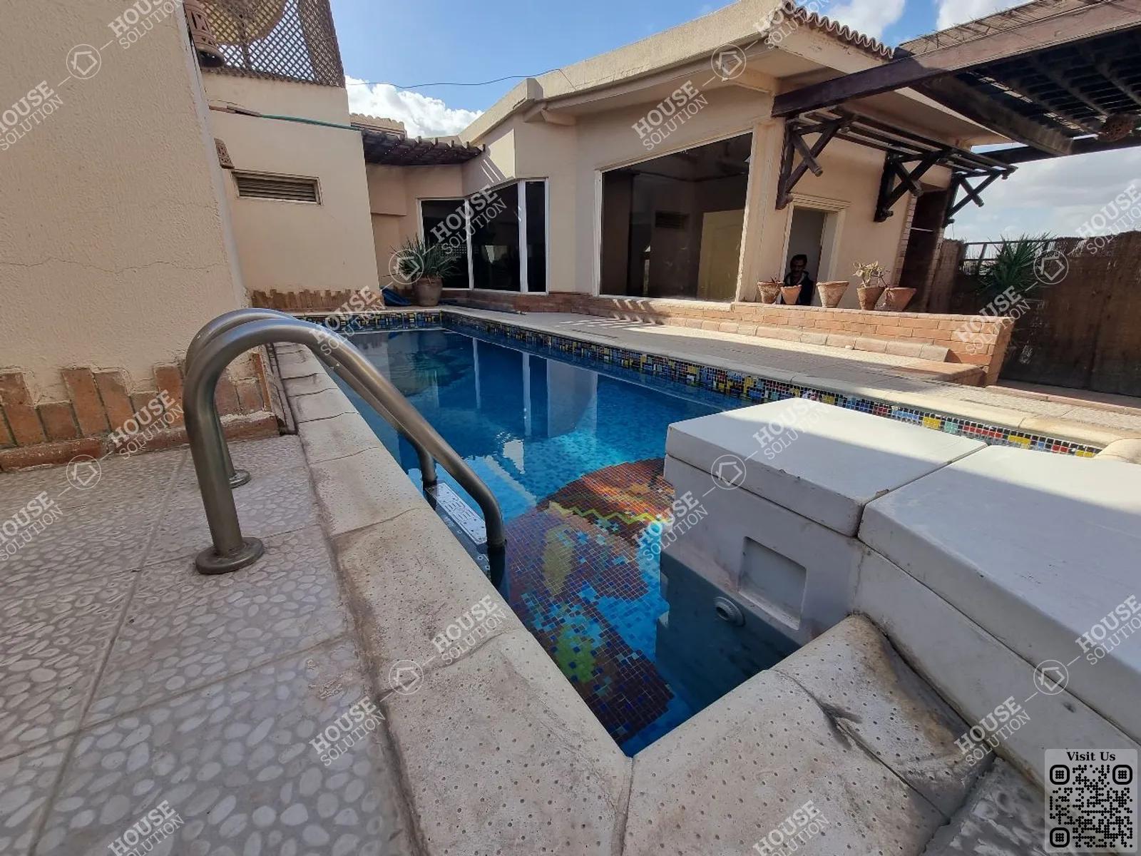 PRIVATE SWIMMING POOL  @ Penthouses For Rent In Maadi Maadi Sarayat Area: 550 m² consists of 5 Bedrooms 4 Bathrooms Semi furnished 5 stars #3962-1