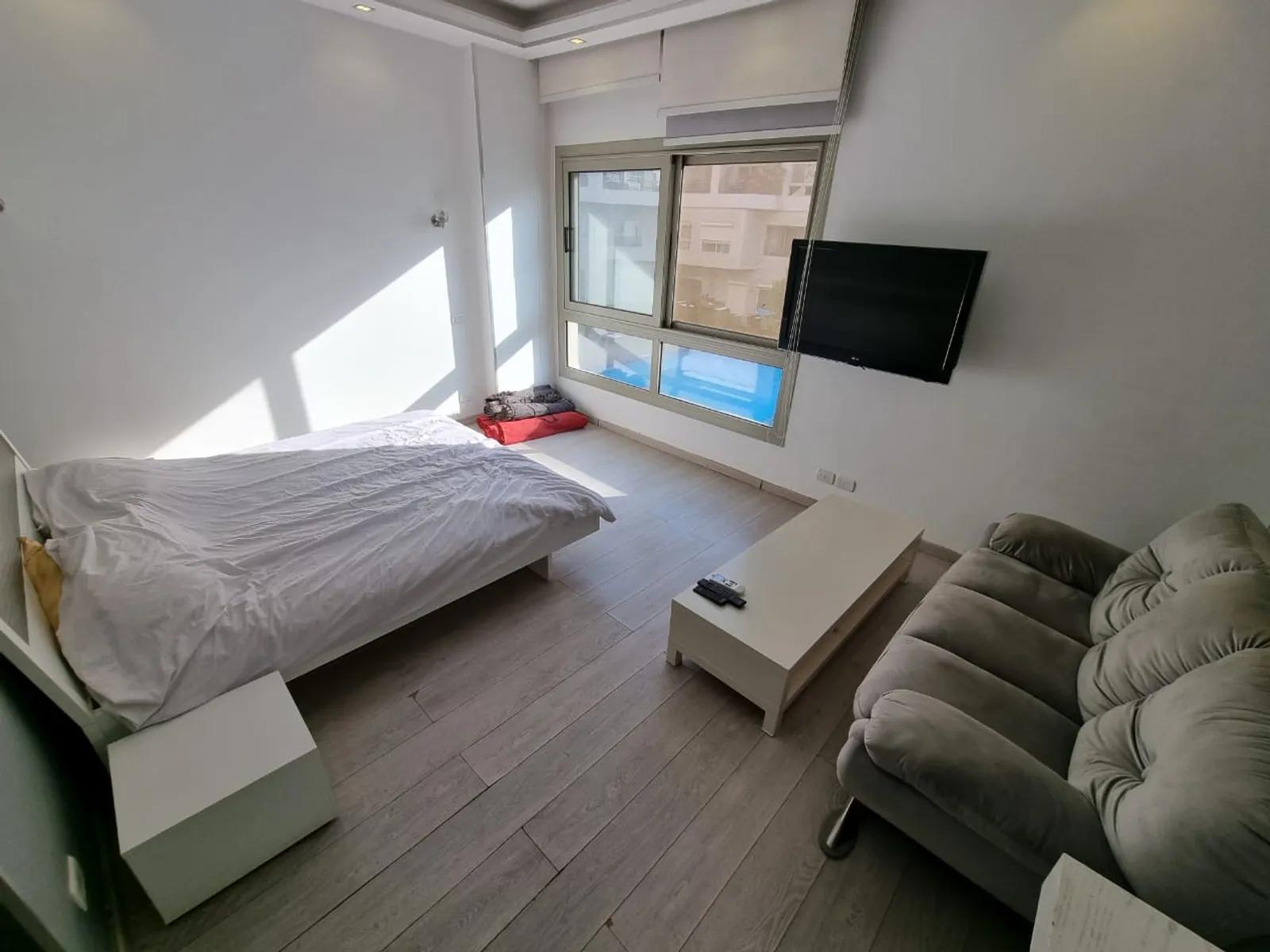 COZY MODERN FURNISHED STUDIO WITH SHARED POOL FOR RENT IN SARAYAT EL MAADI - #4125 - Modern furnished