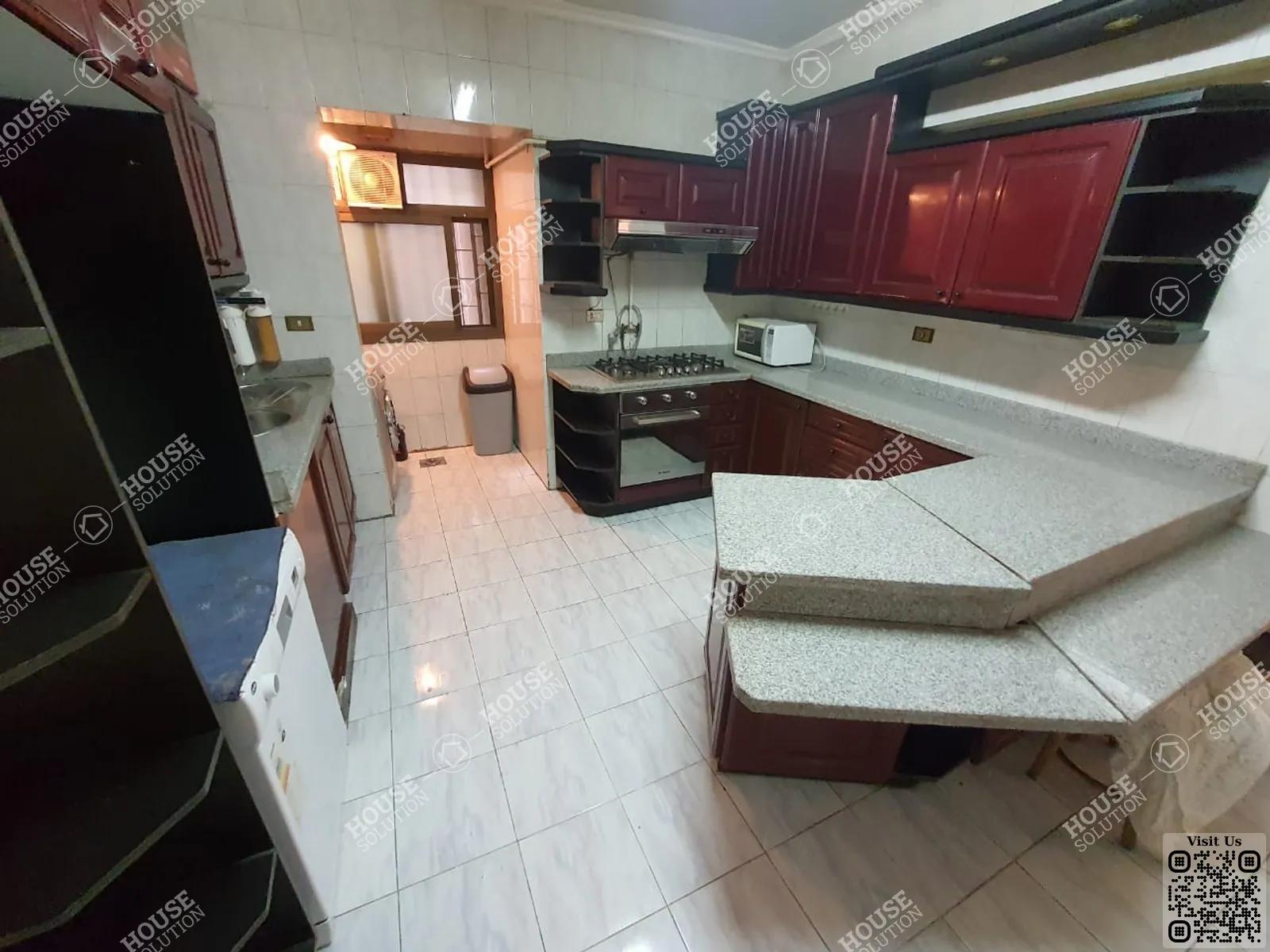 KITCHEN  @ Apartments For Rent In Maadi Maadi Sarayat Area: 200 m² consists of 3 Bedrooms 3 Bathrooms Furnished 4 stars #4136-1