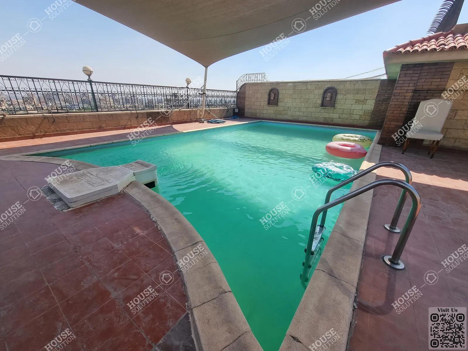 حوض سباحة خاص @ رووف للإيجار في المعادي دجله المعادي مساحة: 450 م² تتكون من 4 غرفة 4 حمام نصف مفروش 5 نجوم #4248-0