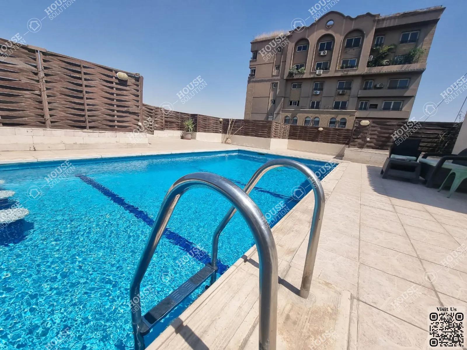 SHARED SWIMMING POOL  @ Apartments For Rent In Maadi Maadi Sarayat Area: 120 m² consists of 2 Bedrooms 2 Bathrooms Modern furnished 5 stars #4392-2