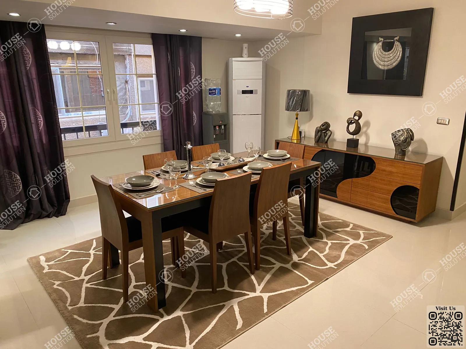 DINING AREA @ Apartments For Rent In Maadi Maadi Sarayat Area: 150 m² consists of 3 Bedrooms 2 Bathrooms Modern furnished 5 stars #4505-1