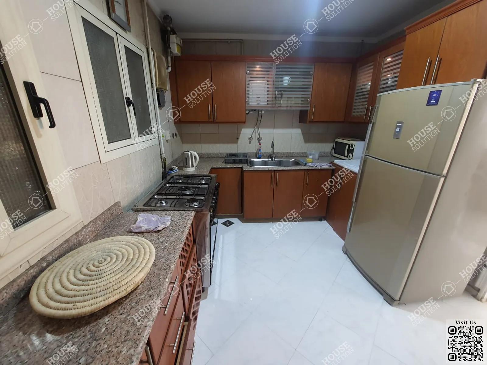 KITCHEN  @ Apartments For Rent In Maadi Maadi Sarayat Area: 200 m² consists of 3 Bedrooms 2 Bathrooms Modern furnished 5 stars #4795-1