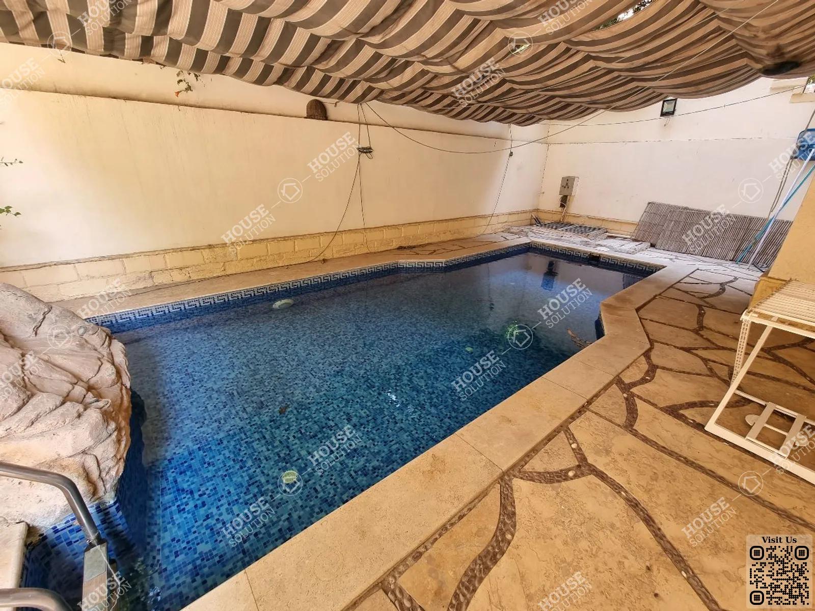 PRIVATE SWIMMING POOL  @ Ground Floors For Rent In Maadi Maadi Sarayat Area: 350 m² consists of 4 Bedrooms 2 Bathrooms Furnished 5 stars #4885-0