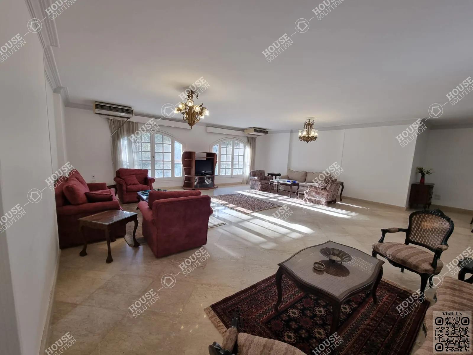 RECEPTION  @ Apartments For Rent In Maadi Maadi Sarayat Area: 270 m² consists of 3 Bedrooms 3 Bathrooms Furnished 5 stars #4889-0