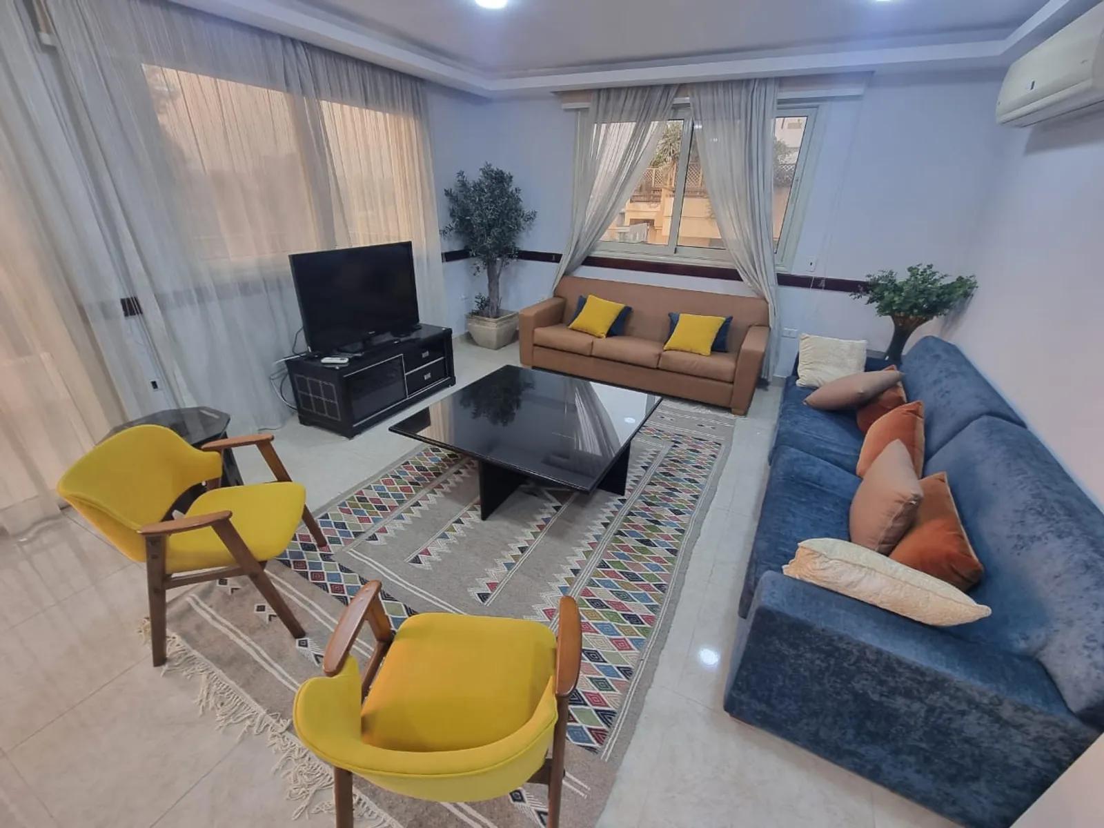 WONDERFUL PENTHOUSE FOR RENT WITH LARGE TERRACE LOCATED IN DEGLA EL MAADI - #4945 - Modern furnished