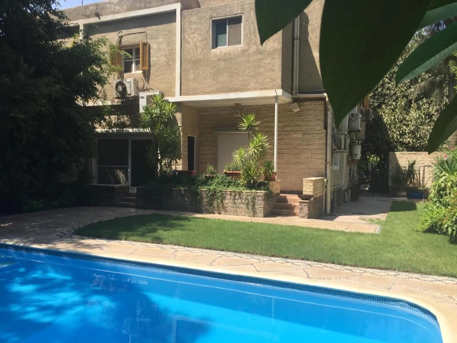 AMAZING VILLA WITH PRIVATE POOL FOR RENT IN MAADI DEGLA NEXT TO CAIRO AMERICAN COLLEGE (C.A.C) - #4963 - Semi furnished
