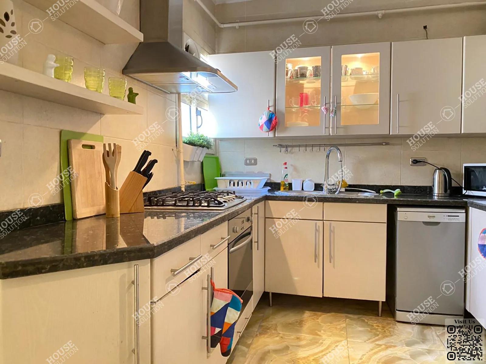 KITCHEN  @ Apartments For Rent In Maadi Maadi Degla Area: 150 m² consists of 2 Bedrooms 2 Bathrooms Furnished 5 stars #4976-1