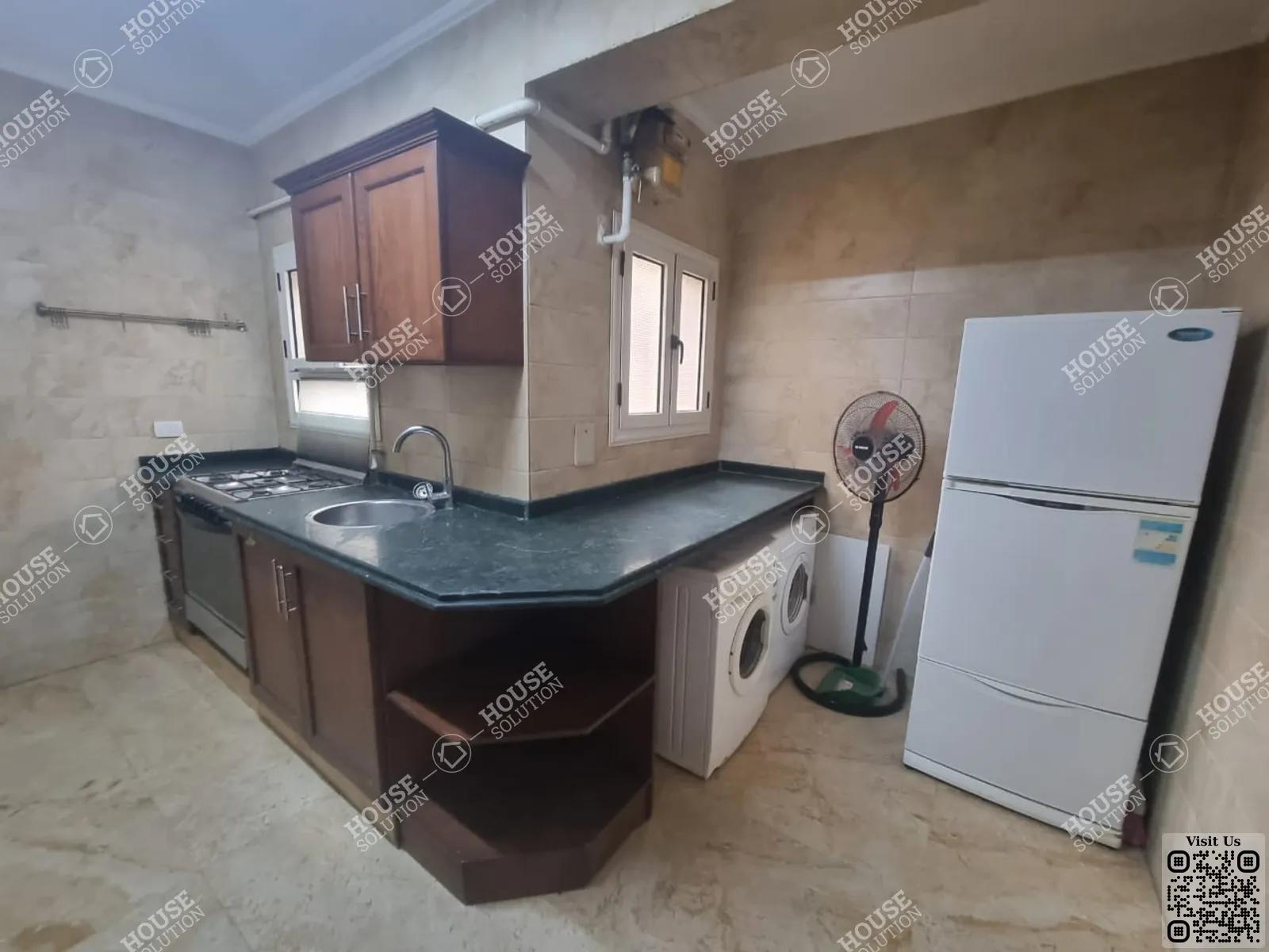 KITCHEN  @ Apartments For Rent In Maadi Maadi Degla Area: 150 m² consists of 2 Bedrooms 2 Bathrooms Modern furnished 5 stars #4977-1