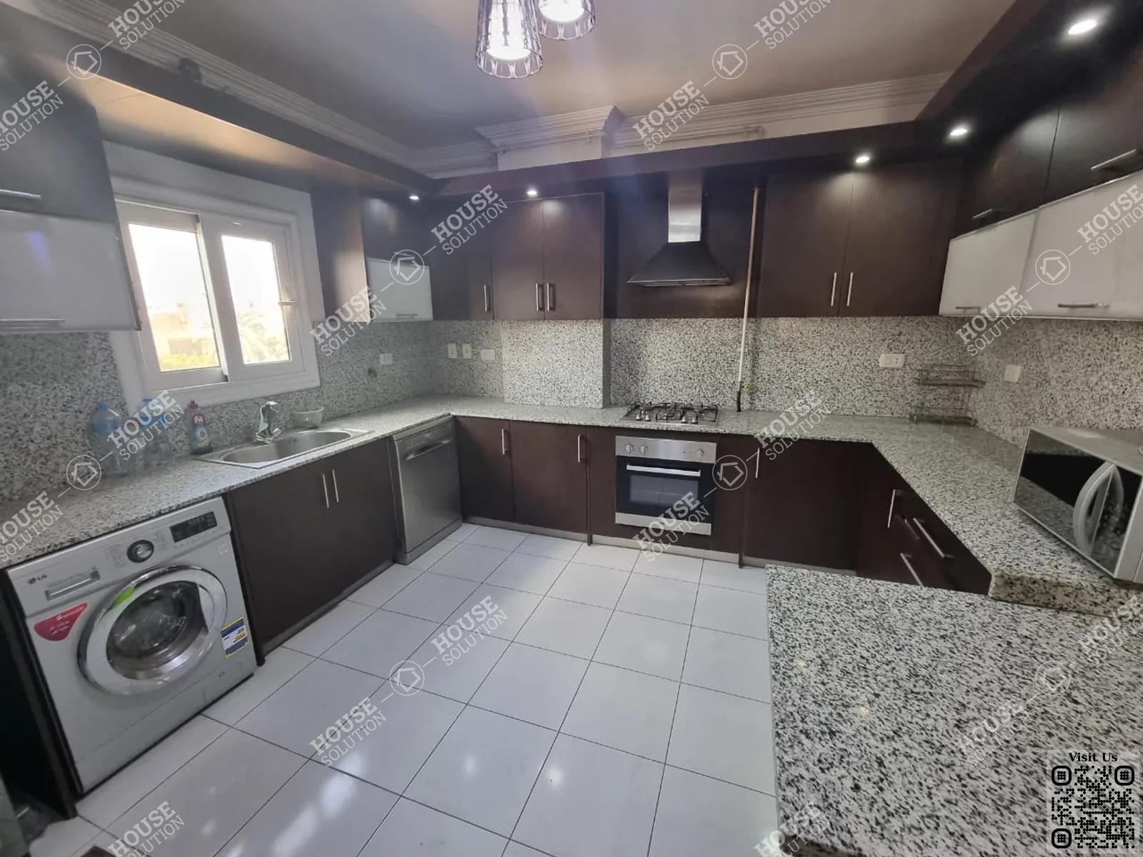 KITCHEN  @ Apartments For Rent In Maadi Maadi Sarayat Area: 220 m² consists of 3 Bedrooms 3 Bathrooms Furnished 5 stars #5101-1