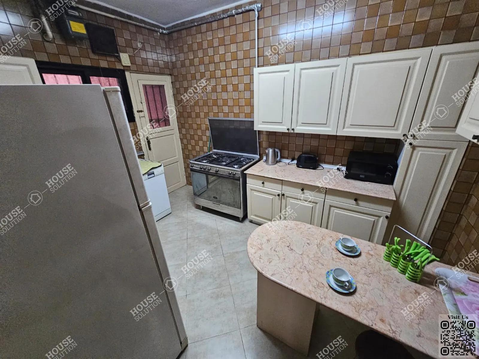 KITCHEN  @ Apartments For Rent In Maadi Maadi Sarayat Area: 200 m² consists of 3 Bedrooms 3 Bathrooms Furnished 5 stars #5111-1