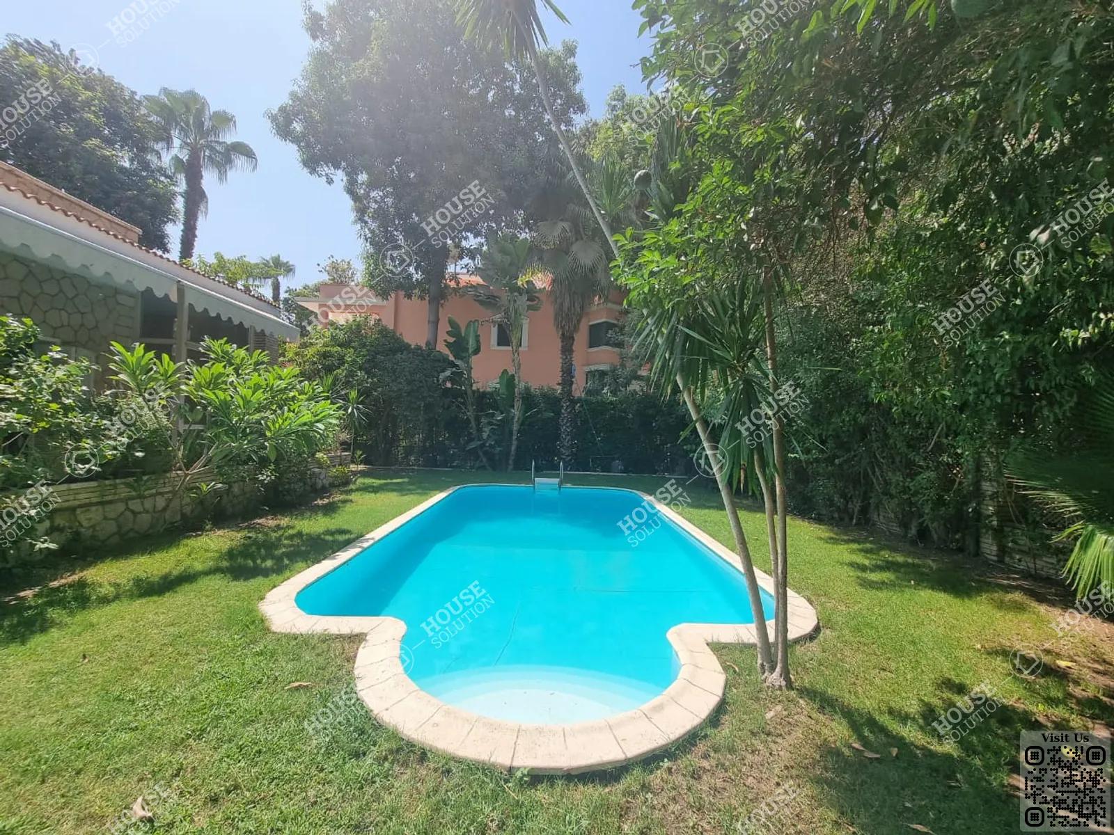 PRIVATE SWIMMING POOL  @ Villas For Rent In Maadi Old Maadi Area: 1000 m² consists of 3 Bedrooms 4 Bathrooms Semi furnished 5 stars #5118-1