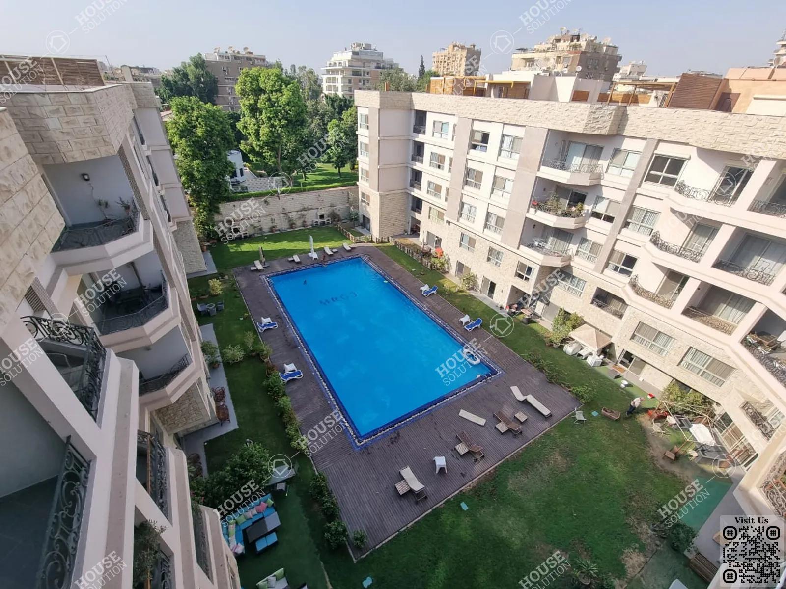 SHARED SWIMMING POOL  @ Penthouses For Rent In Maadi Maadi Sarayat Area: 450 m² consists of 5 Bedrooms 7 Bathrooms Semi furnished 5 stars #5129-2