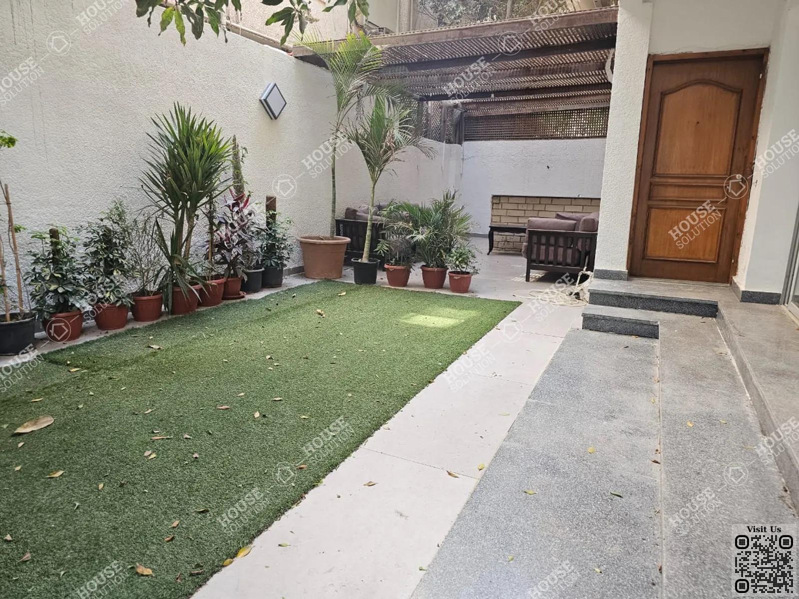 TERRACE  @ Ground Floors For Rent In Maadi Maadi Sarayat Area: 250 m² consists of 3 Bedrooms 2 Bathrooms Furnished 5 stars #5137-1