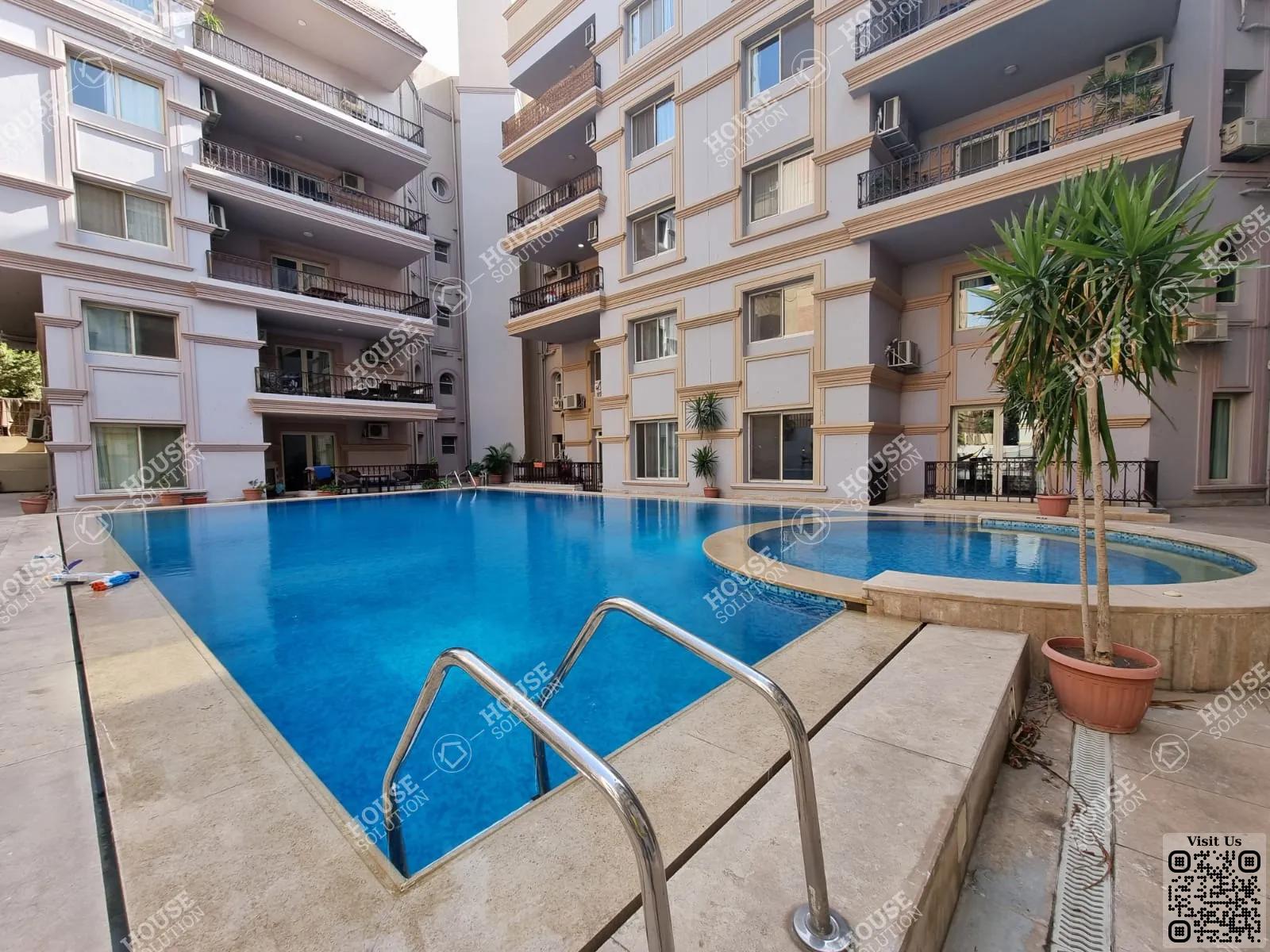 SHARED SWIMMING POOL  @ Apartments For Rent In Maadi Maadi Sarayat Area: 280 m² consists of 3 Bedrooms 3 Bathrooms Modern furnished 5 stars #5163-2