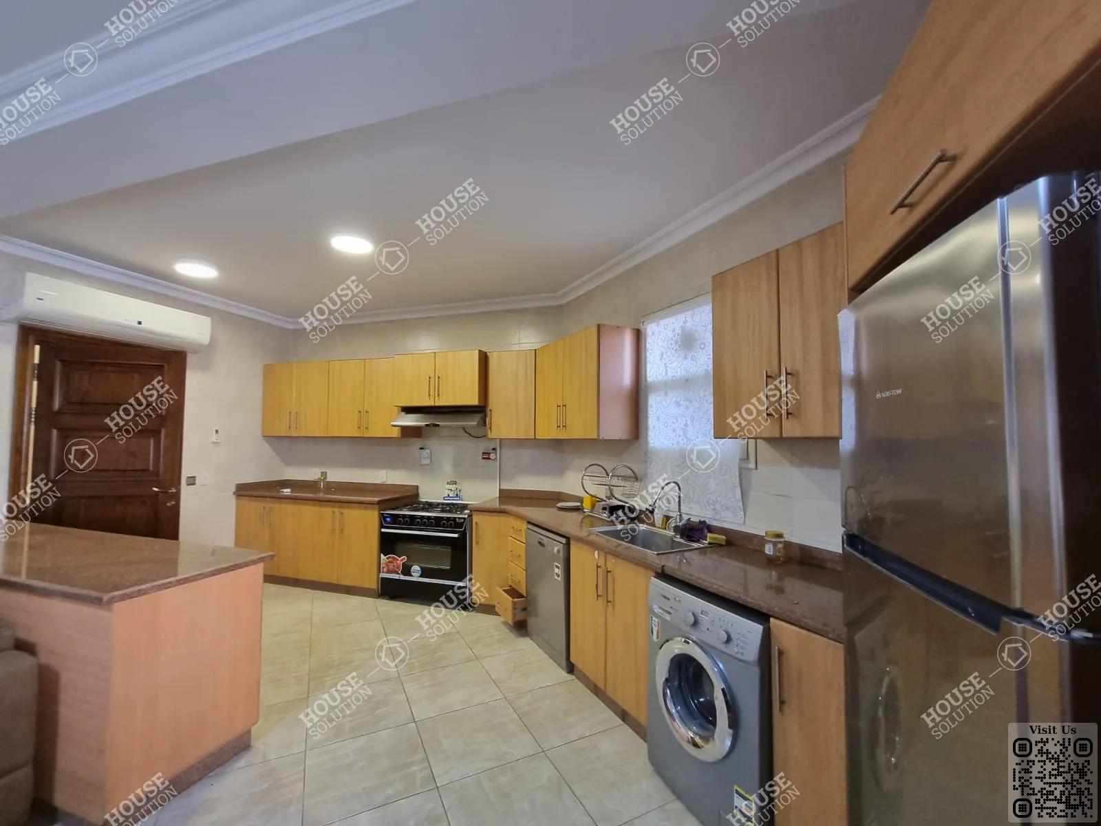 KITCHEN  @ Apartments For Rent In Maadi Maadi Sarayat Area: 280 m² consists of 3 Bedrooms 3 Bathrooms Modern furnished 5 stars #5163-1