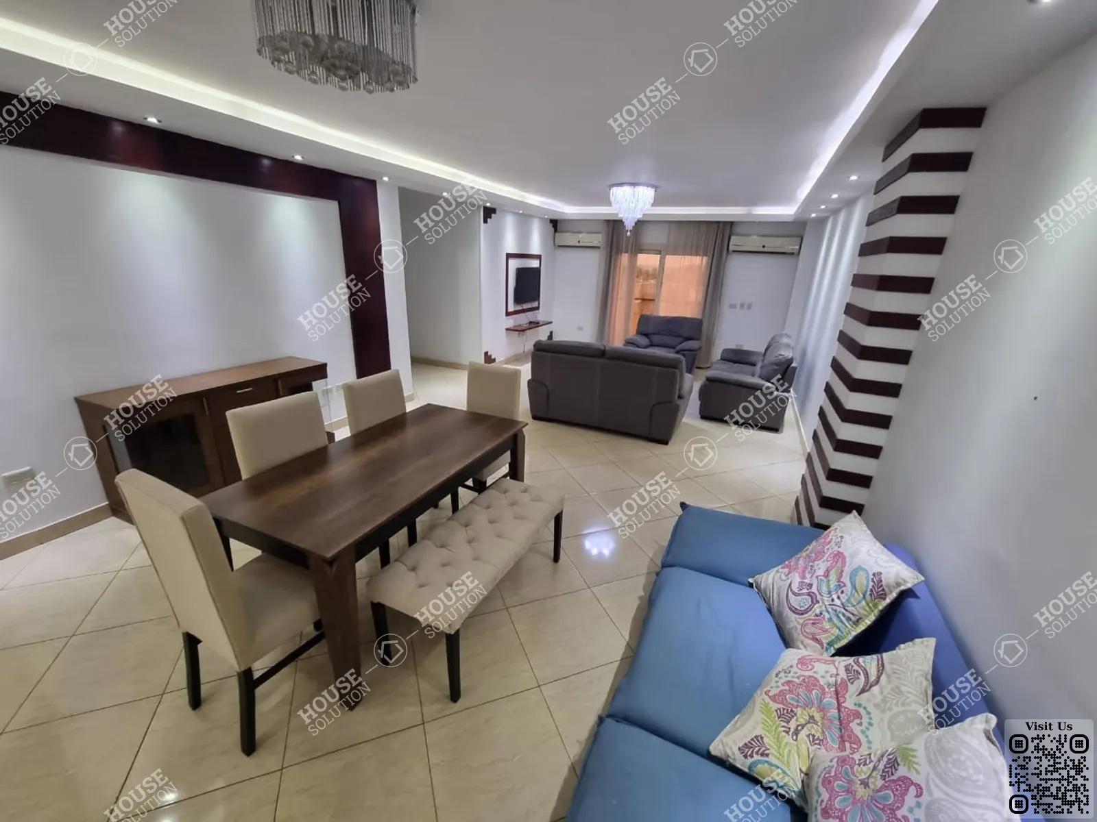 DINING AREA @ Apartments For Rent In Maadi Maadi Sarayat Area: 200 m² consists of 3 Bedrooms 2 Bathrooms Modern furnished 4 stars #5200-2