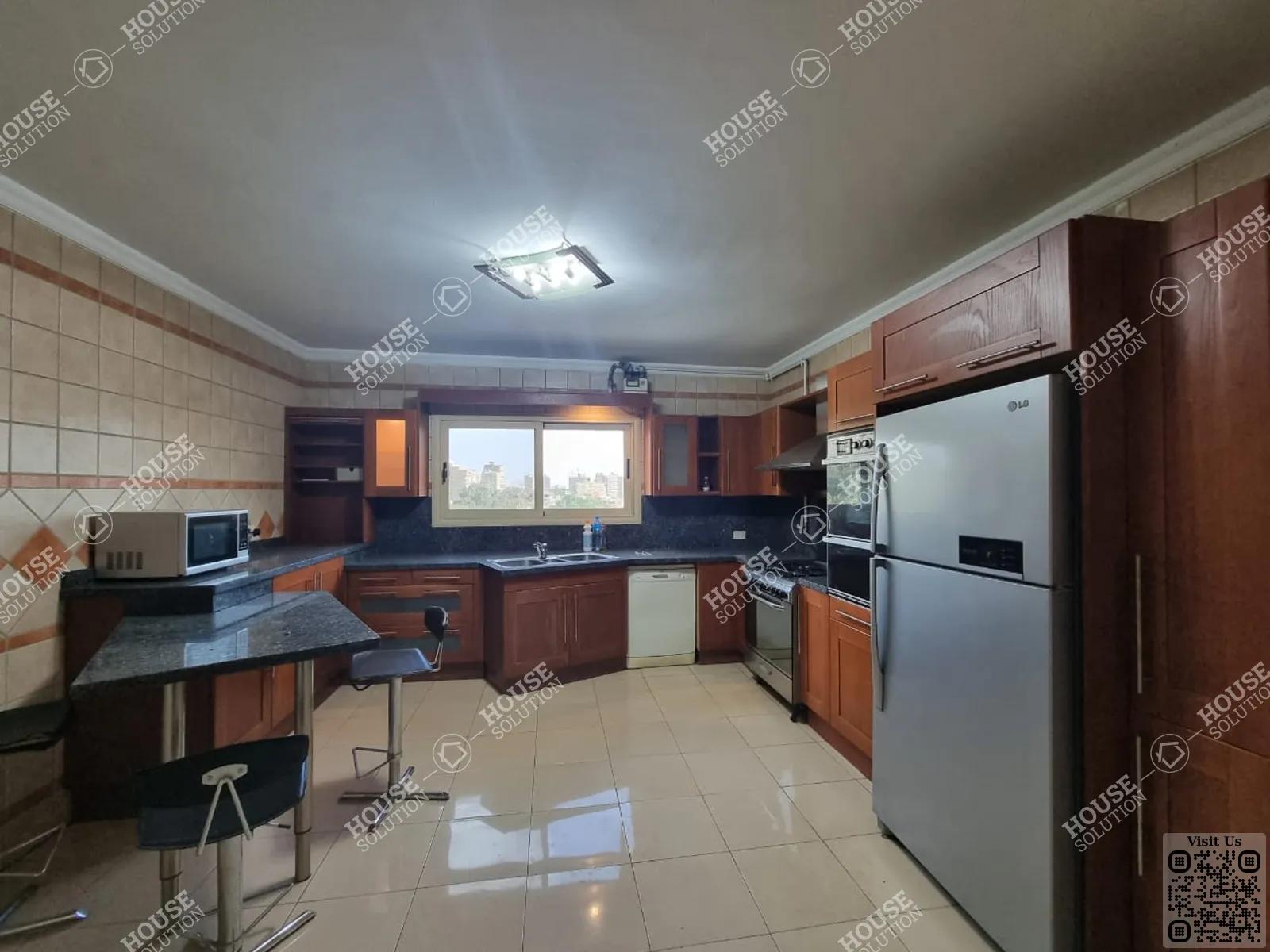 KITCHEN  @ Apartments For Rent In Maadi Maadi Sarayat Area: 325 m² consists of 4 Bedrooms 3 Bathrooms Furnished 5 stars #5263-2
