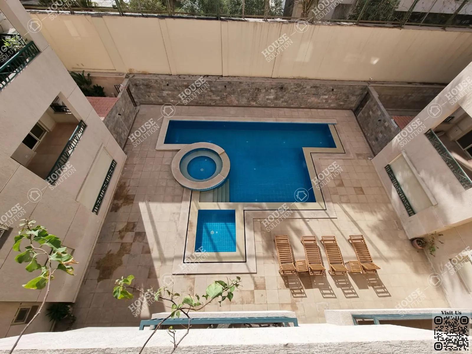 SHARED SWIMMING POOL  @ Apartments For Rent In Maadi Maadi Sarayat Area: 140 m² consists of 2 Bedrooms 3 Bathrooms Modern furnished 5 stars #5286-2