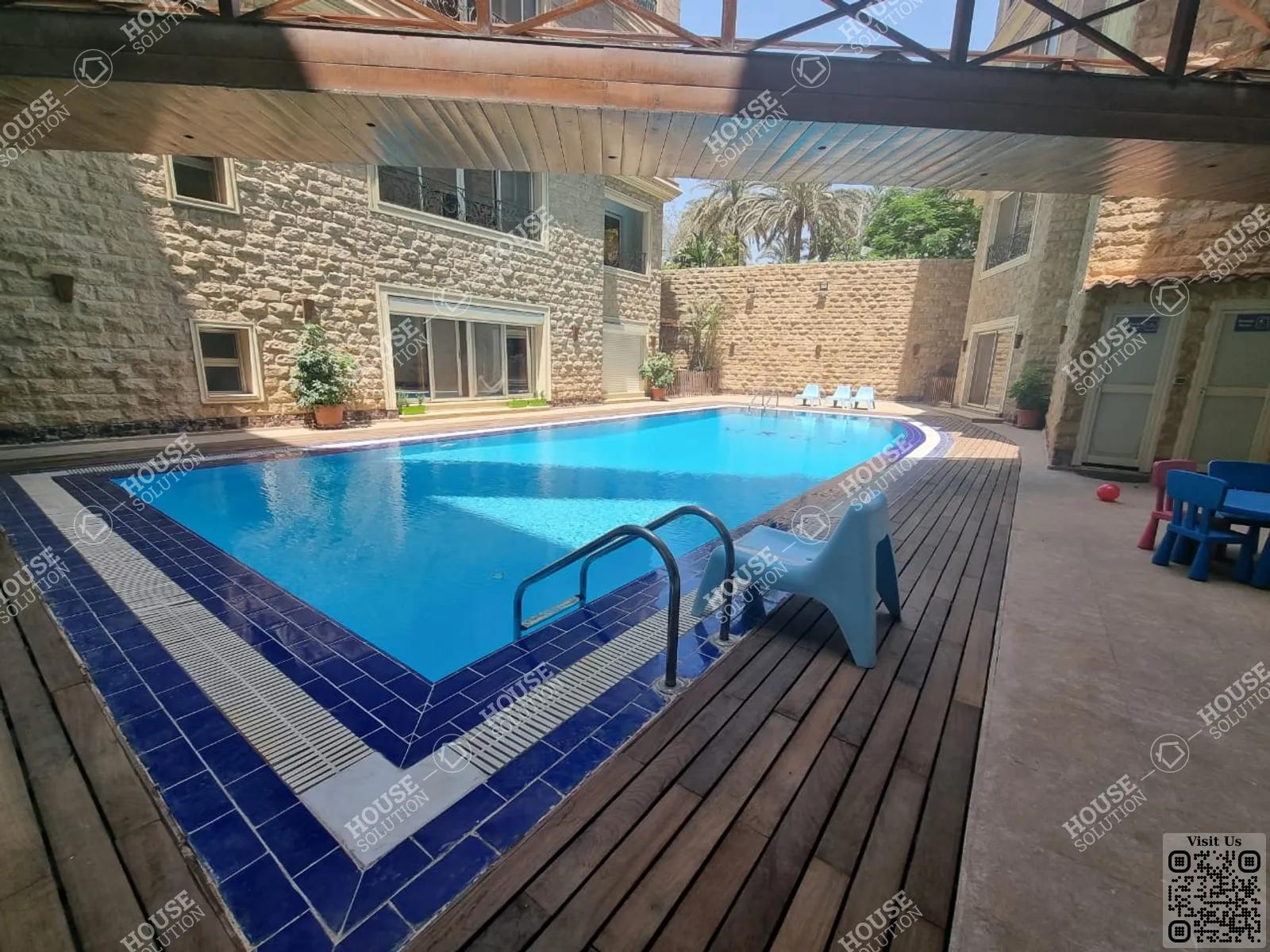 SHARED SWIMMING POOL  @ Apartments For Rent In Maadi Maadi Sarayat Area: 250 m² consists of 4 Bedrooms 4 Bathrooms Modern furnished 5 stars #5340-2