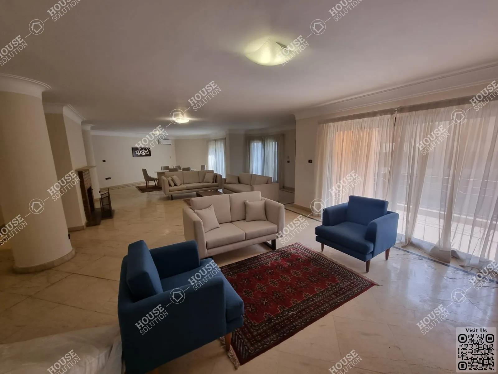 RECEPTION  @ Apartments For Rent In Maadi Maadi Sarayat Area: 300 m² consists of 4 Bedrooms 3 Bathrooms Furnished 5 stars #5361-0
